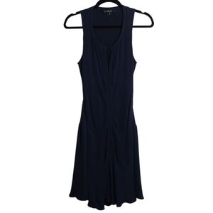 THEYSKENS' THEORY' Silk Midnight Blue Mini Dress Size US 6 EUR 40